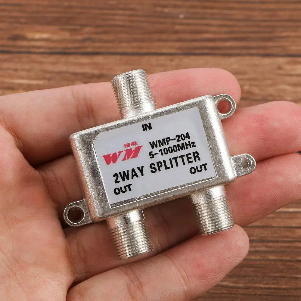 

Video Equipment 5-1000 MHz 2 Way Coax Cable Coaxial Cable Signal Split TV Antenna Satellite TV Receivers