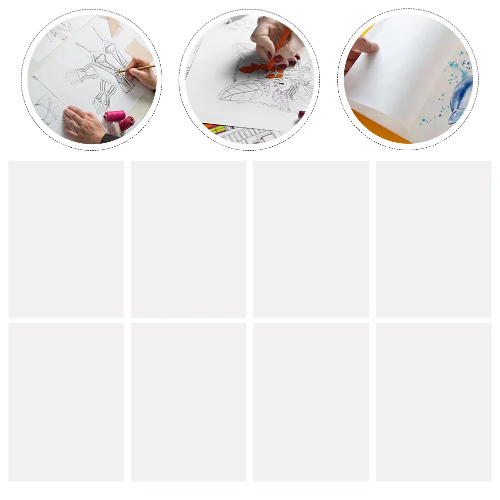 50 Sheets Kids Paper A4 Blank Drawing Oil Painting Photo Stuff
