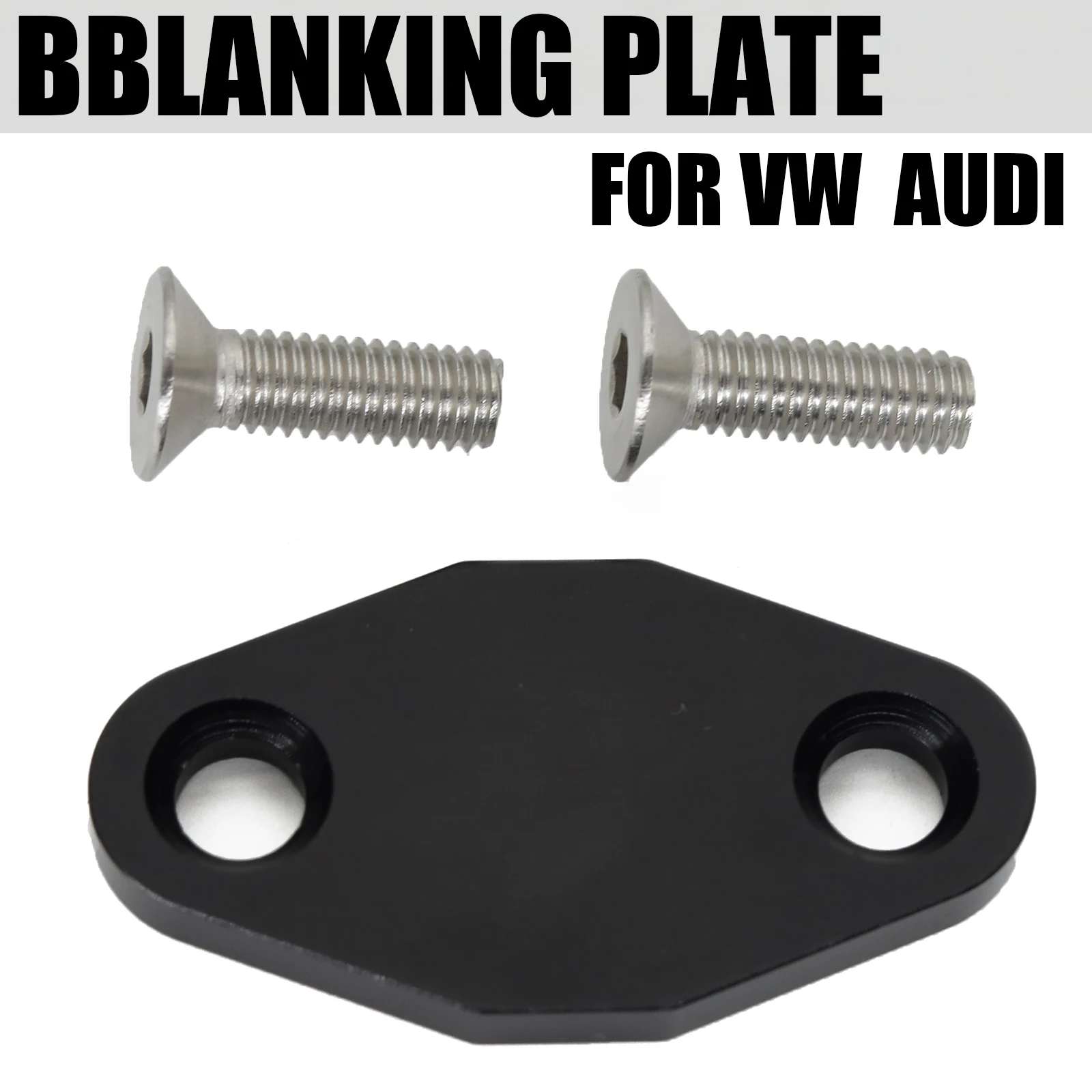 4Pcs DIY Aluminium Seconday Air Valve Block Blanking Plate SAI Delete Block Off Plate For 1.8T VW MK4 Golf Jetta TT A4 B5 Audi