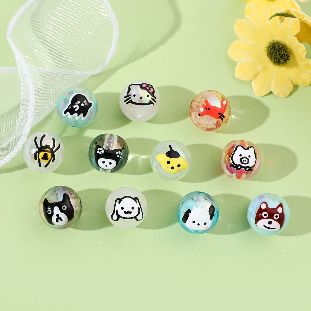 

Sanrio коллекция шармы браслеты с бусинами кавайный Hello Kitty Kuromi Cinnamoroll модные ювелирные изделия для женщин аксессуары Подарки