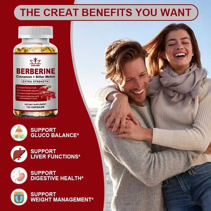 Berberine Ceylon Cinnamon Bitter Gourd Supplement Promotes Liver Function Intestinal Health