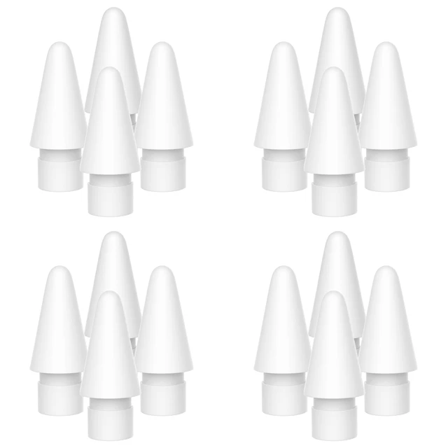Replacement Tips Compatible For Apple Pencil 2 Gen iPad Pro Pencil - iPencil Nib for iPad Pencil 1 st/Pencil 2 Gen White 4 Pack 16 Pcs