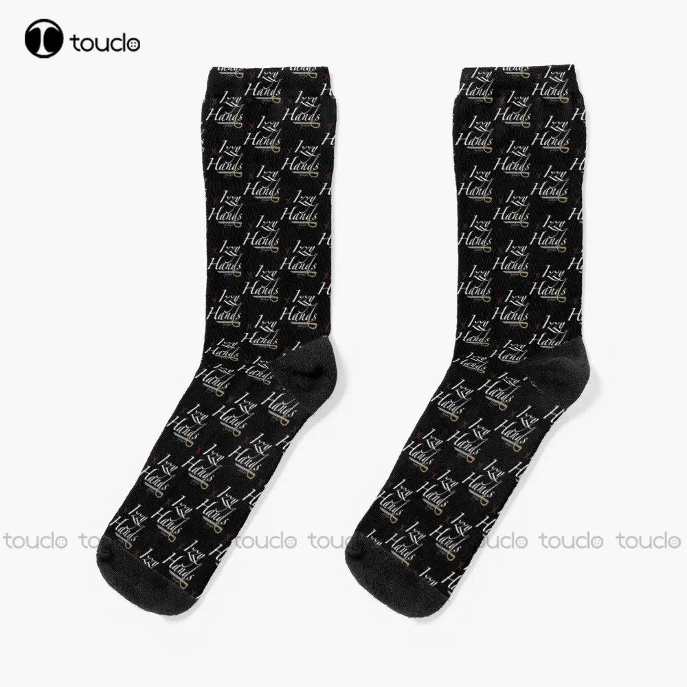 

Izzy Hands Apologist Socks Our Flag Means Death White Soccer Socks Christmas New Year Gift 360° Digital Printing Streetwear