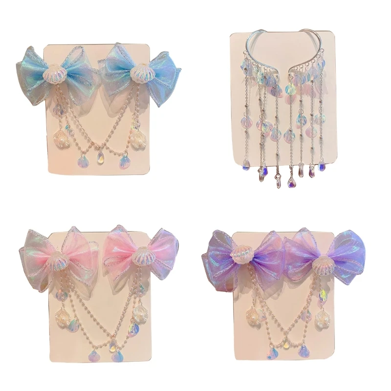 

Delightful Girl Hairpin Sweet Babies Princess Pearl Hairpin Beautiful Hair Accessory for Cartoon Fans for Little Girl D7WF