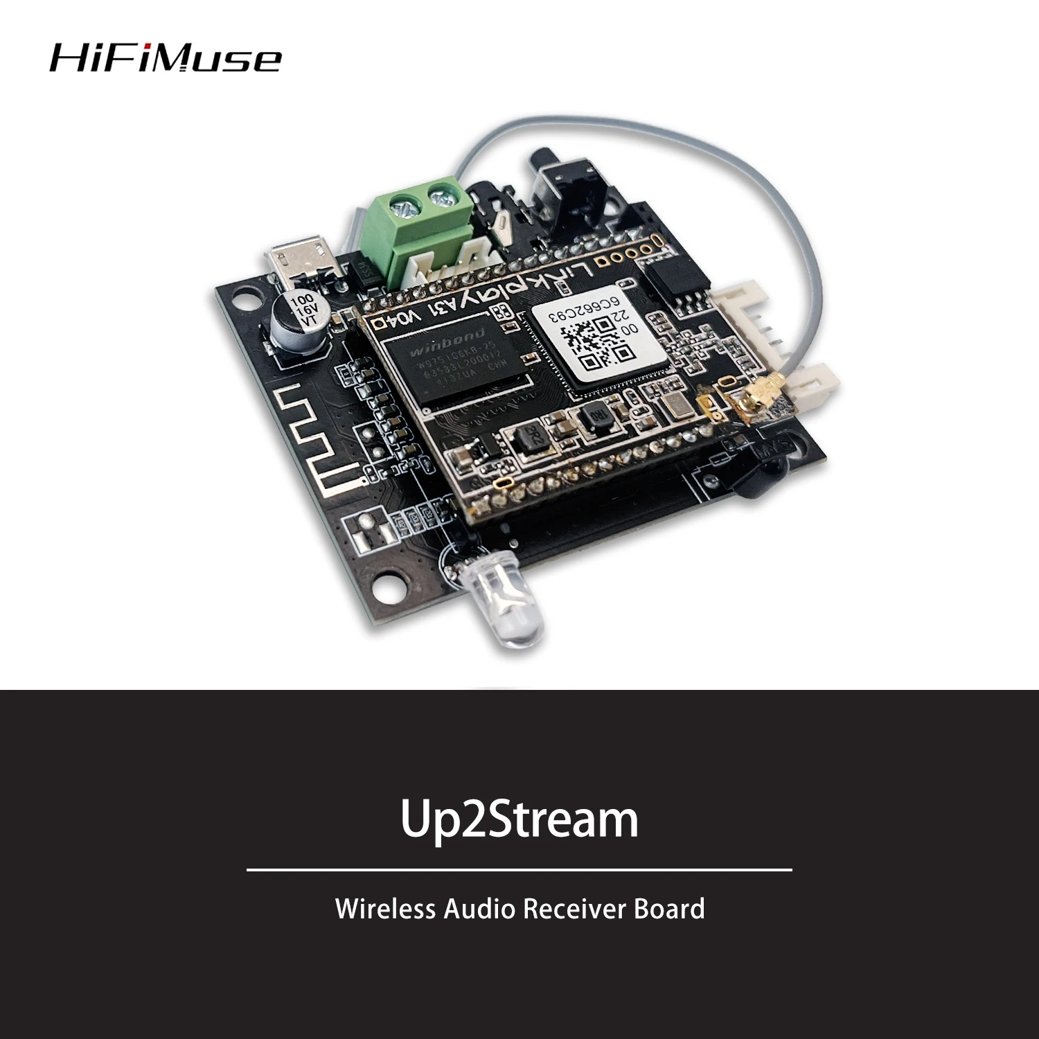 D10 WiFi and Bluetooth 5.0 Audio Receive Bluetooth Module I2S Analog Output ESS9023 Output Board With Airplay DLNA Wifi Audio