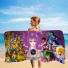 Saint seiya Beach Towel Cartoon Cute Summer Kids Large Bath Pool Beach Towel Microfiber Absorbent for Swimming Travel 3