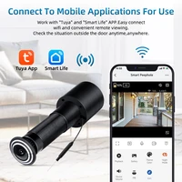 Tuya Smart Video Peephole 2.4G&5G Wifi Camera Motion Detection Door Viewer Video-eye Wireless Intercom Home Security Auto Record - Image 3