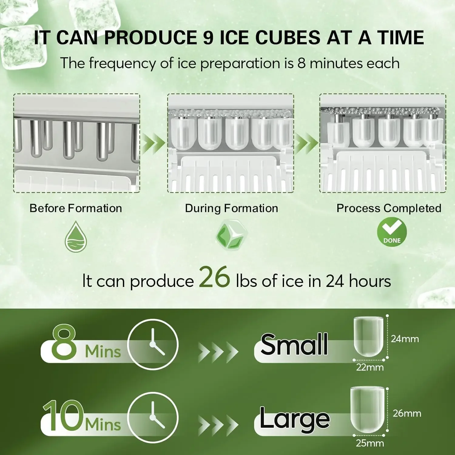 YYHC- NEW Ice Maker Ice Making Machine for Home Use with Factory Price Portable Countertop Maker Machine