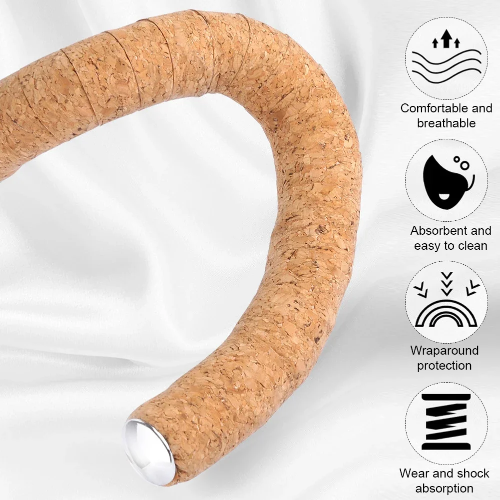 2Pcs Bicycle Handlebar Tape EVA Road Bike Shock Handlebar Tape Strap Sawdust Grain Bicycle Accessories EVA Handlebar Strap