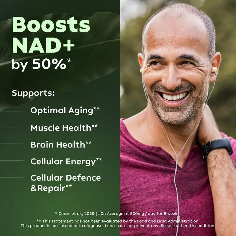 80-400Capsules NAD+ Supplement Capsules Anti-Aging Cell Booster Nicotinamide Natural Energy & Cellular Health