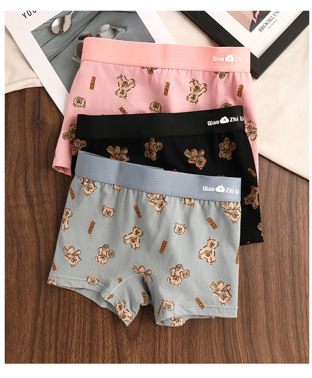 Women's Cotton Panties - Mid-Rise Boyshorts 3PCS Pack | Breathable Antibacterial Underwear