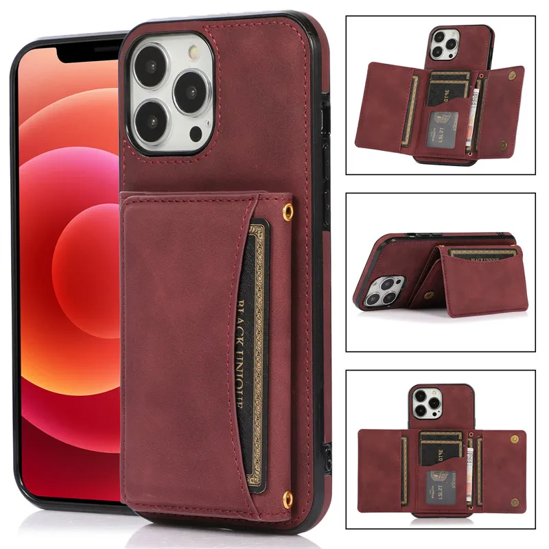 best iphone 11 Pro Max case For iPhone 13 Pro Max Case Luxury Leather Card Wallet Stand Holder Soft Case For iPhone 12 11 Pro Max XS Max X XR 8 7 Plus Cases leather iphone 11 Pro Max case