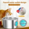 7L/3.2L Stainless Steel Cat Water Fountain,Pet Water Dispenser With Filter,Dog Drinking Fountain For Cats,Ultra Quiet Water Pump 4