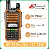 Baofeng UV-68 Pro Max V2 10W Walkie Talkie Orange IP68 Waterproof 8800mah Type C Charging High Power UV-S22 Pro UV-98 Pro Radio 1