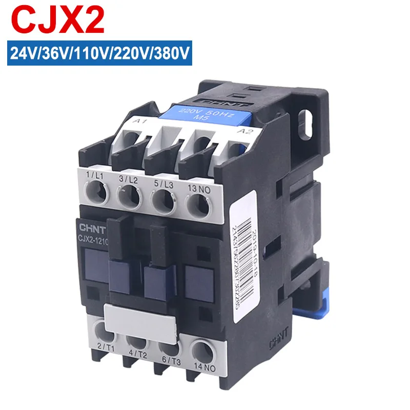 

CJX2 Series AC Contactor 0901/0910/1201/1210/1801/1810/2501/3210/4011/5011/6511/8011/9511 Coil Voltage 380V 220V 110V 36V 24V