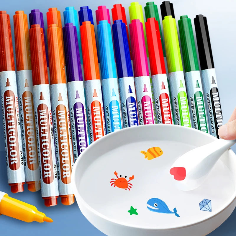 8/12 Colors Large Capacity Magical Water Painting Pen Floating Marker