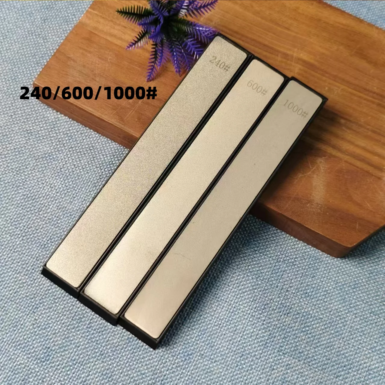 Diamond Stone Whetstone Bar Knife and Scissors Sharpener - Razor Polished Kitchen Sharpening Tool