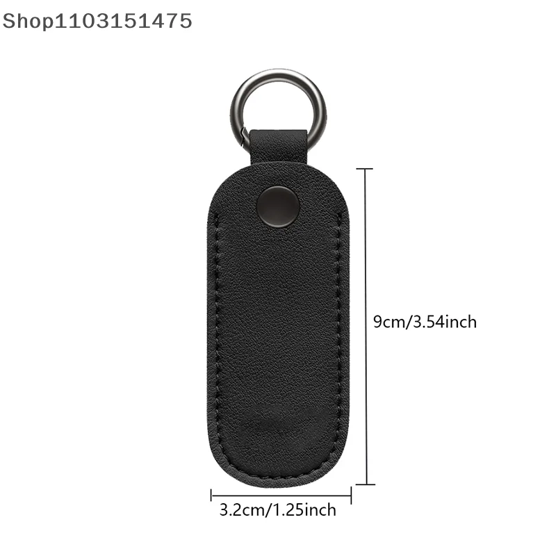 JTZTF Leather U Disk Pouch Key Ring Holder USB Flash Drive Storage Bag Pendrive Protective Cover Memory Stick Case