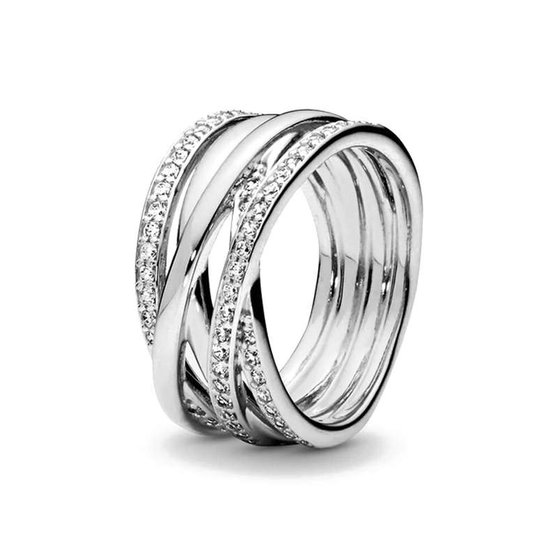 925 Sterling Silver Heart Stone Snowflake Daisy Ring Women For Mother
