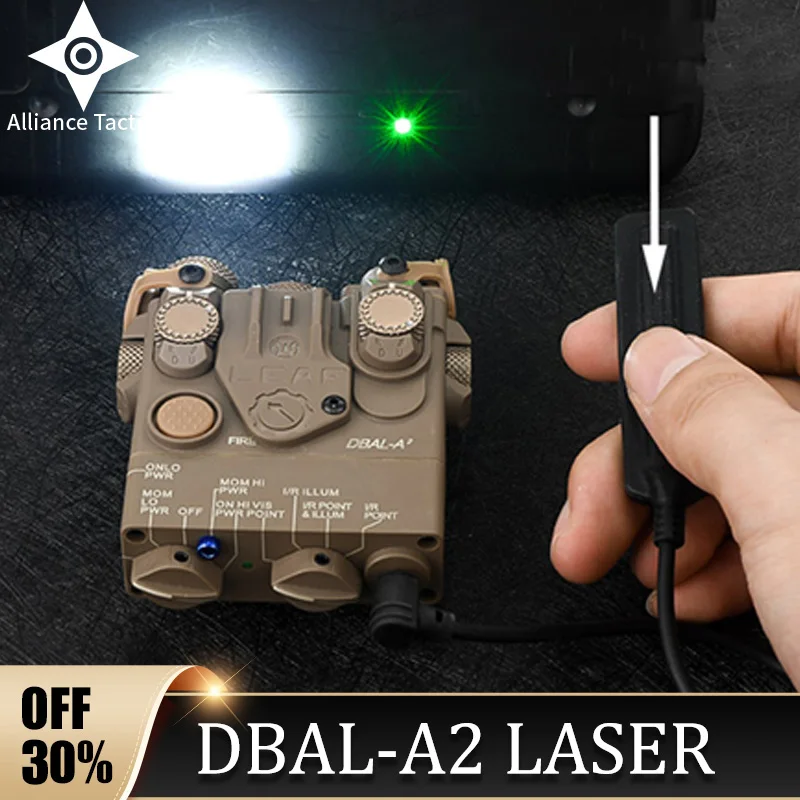 

DBAL-A2 Red Green Dot Dual Beam Laser Sight Toys Flashlight Aiming Airsoft Guns Weapon Hunting Lighting NO IR Lamp