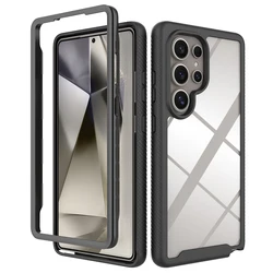 Double-Layer Sturdy Shockproof Phone Case for A36 (Black)