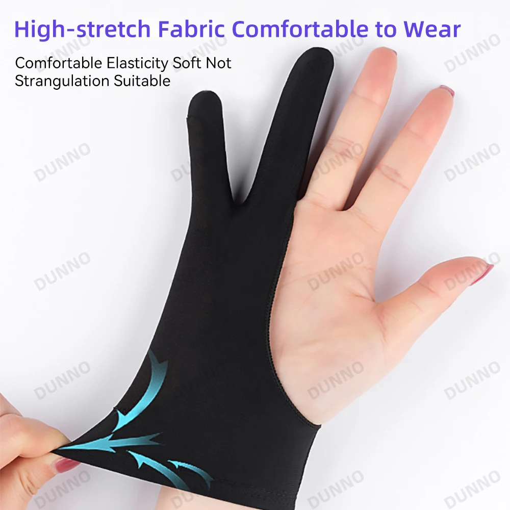 터치 방지 및 오염 방지 두 손가락 그림 장갑 그리기 태블릿 iPad 스크린 보드