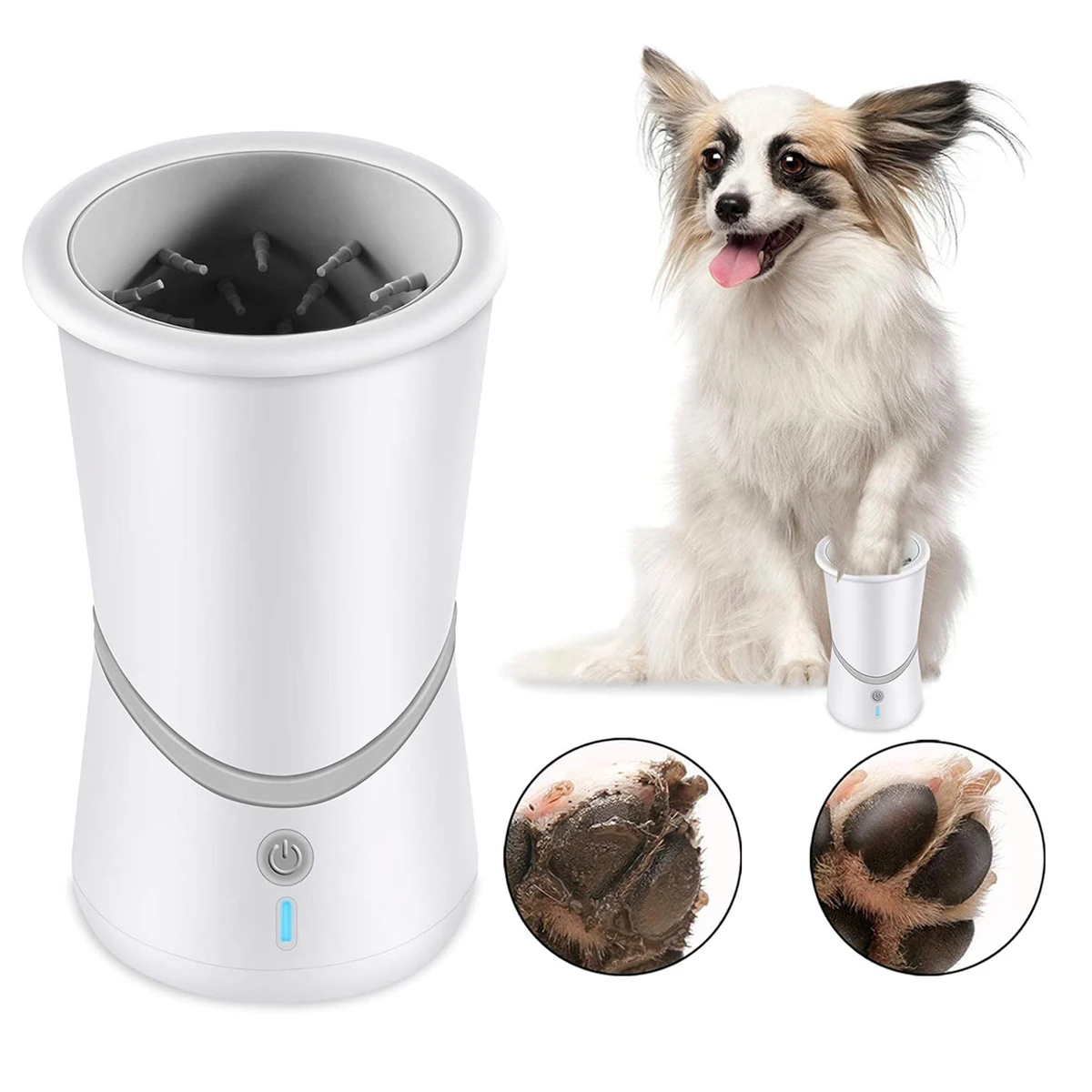 

Electric Paw Cleaner For Dogs Portable Removable 2 In 1 Dog Paw Cleaner Fit For Pet Massage Care Dirty Claws Dog Accessories