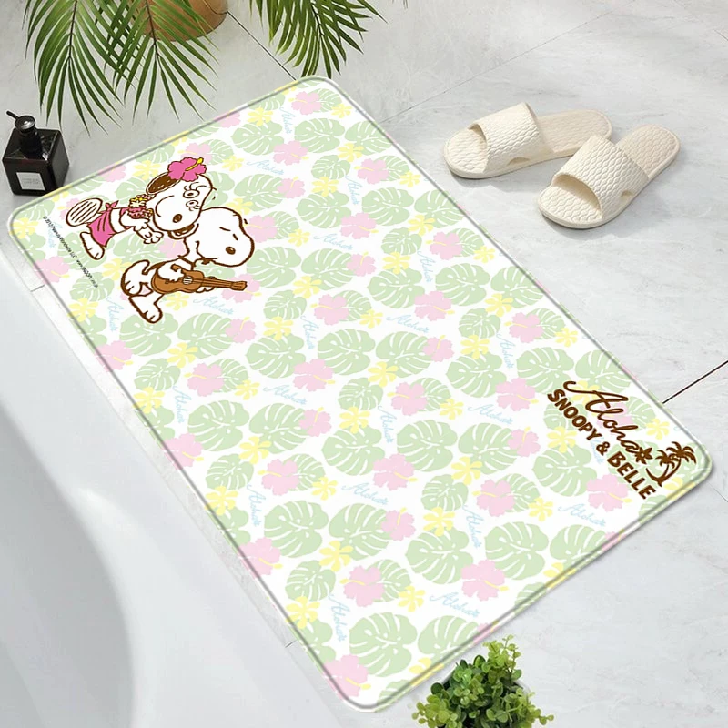 

Cute Rug S-Snoopies Home Non-slip Mat Carpets Rugs Living Room Mats Entrance Doormat Custom Kitchen Carpet Bath Foot Prayer Door