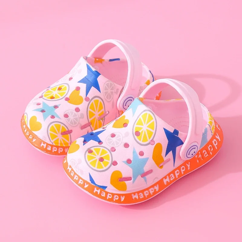 extra wide children's shoes Children Mules Clogs Slippers Cute Cartoon Summer Garden Beach Sandals Cave Hole Baby Shoes For Boys Girls best leather shoes Children's Shoes