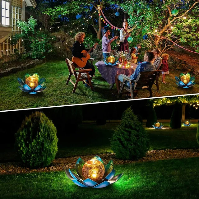 Candieslife - Luces Solares De Jardín Para Rocas Al Aire Libre - Foco Solar LED Impermeable IP65, Luces Decorativas De Piedra De Jardín Para Sendero, Pasarela, Jardín, Patio (paquete De 2