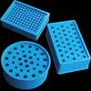 34/38/96 Holes 0.2/1.5/2ml Columnar Round Rectangle Blue Plastic Laboratory Centrifuge Tube PCR Ice Freezer Storage Box 1