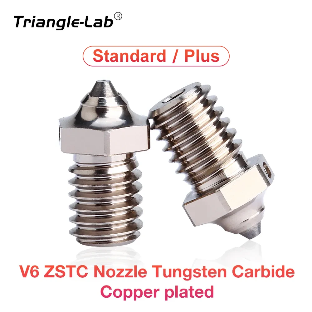 C Trianglelab V6 ZSTC Nozzle Tungsten Carbide Copper Plated High Temperature Wear Resistant FOR 1.75mm DRAGON RAPIDO  TD6 VORON