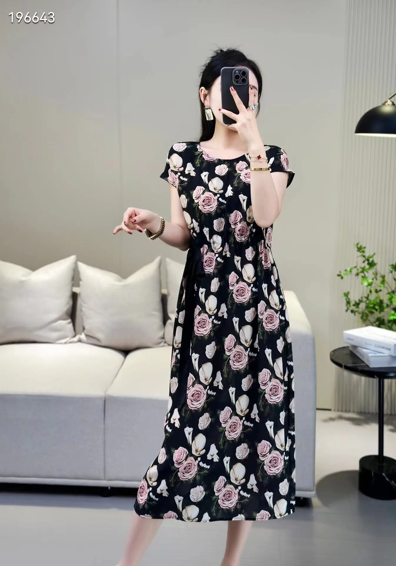

qs0503 High quality New Fashion Women 2024 spring Dress Luxury European Design party style dress