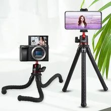 

Ulanzi MT-11 Flexible Octopus Tripod for DSLR Smartphone 2 in 1 Tripod Extend 1/4'' Screw for Magic Arm Led Video Light