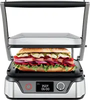 5-in-1 Digital Panini Press Grill Sandwich Maker and Griddle Grill Combo with Removable, Reversible Dishwasher-Safe Gril 1