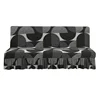 Stretch Armless Futon Cover with Skirt Printed Folding Sofa Bed Cover Washable Sofa Couch Cover Furniture Bed Protector S M L 5