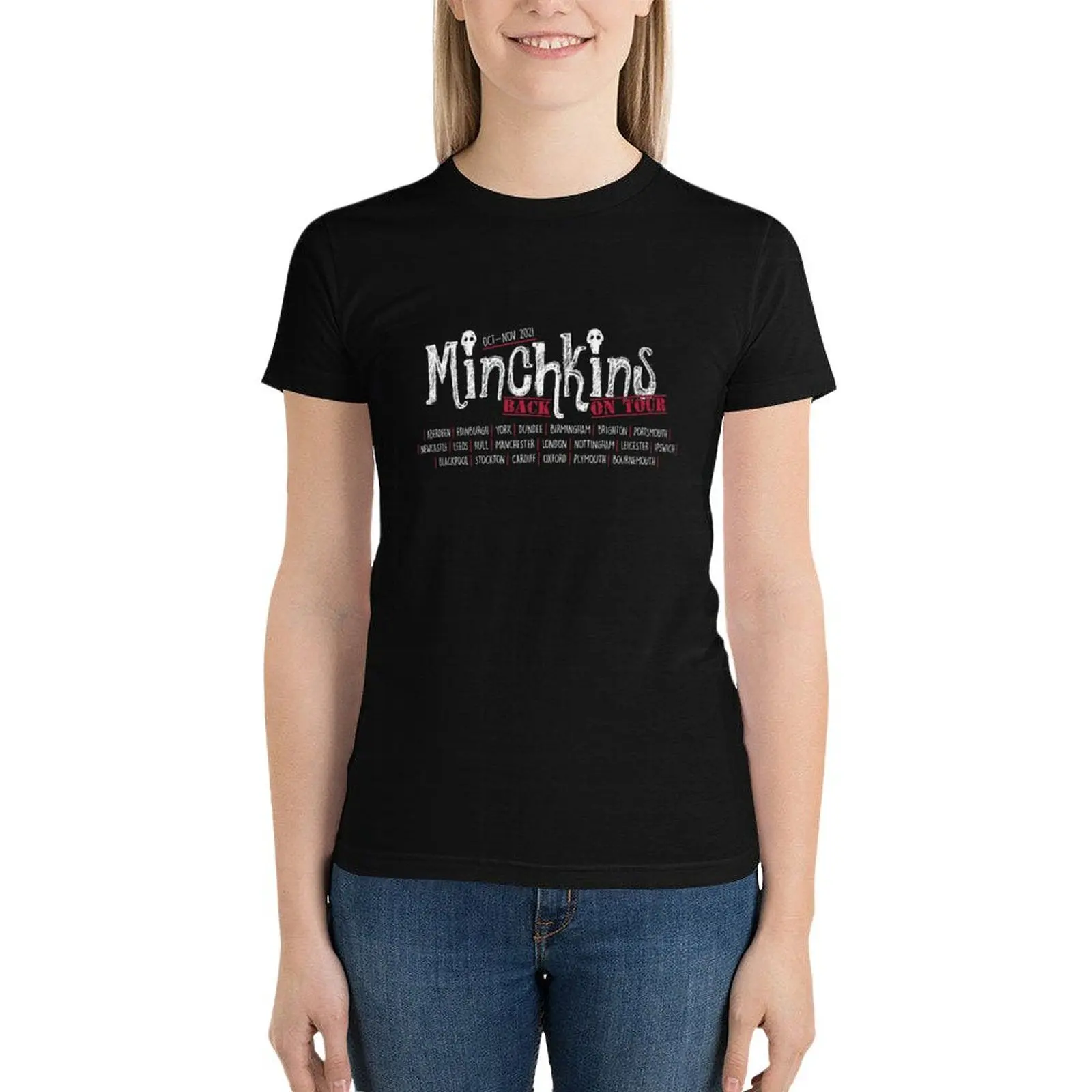 Minchkins on tour (dates) T-Shirt summer top Aesthetic clothing t shirt Women