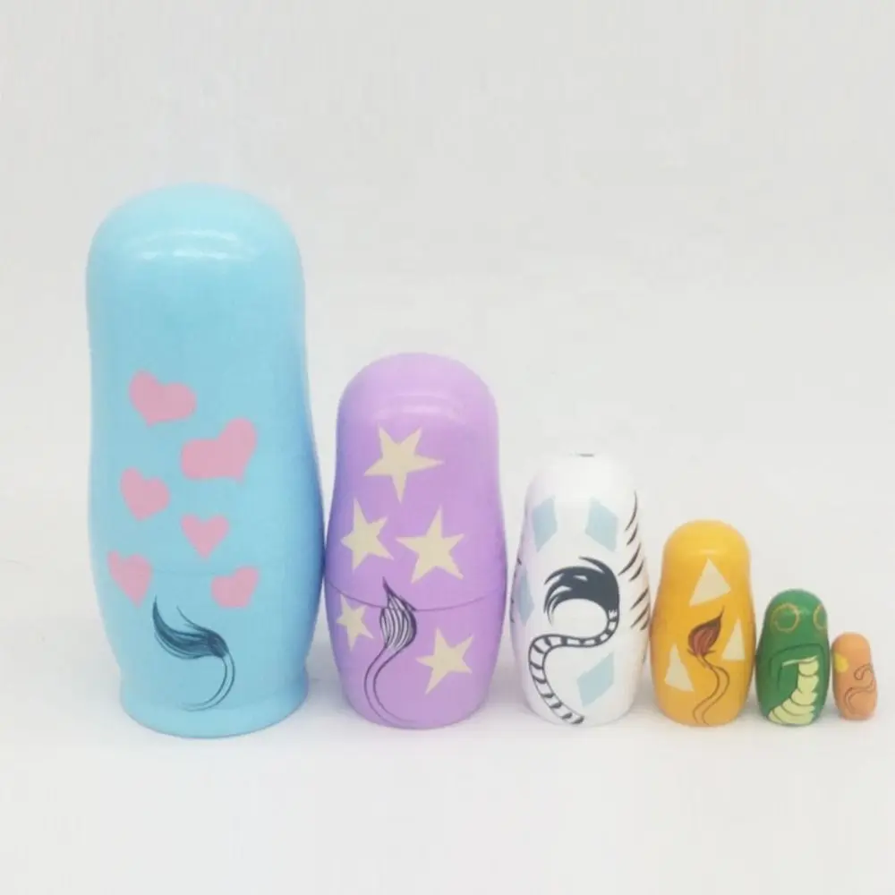 

Snowman Animal Matryoshka Doll Japanese Girl Egg Shape Owl Wooden Stacking Dolls Rabbits Cow Owl Nesting Dolls Brithday Gifts