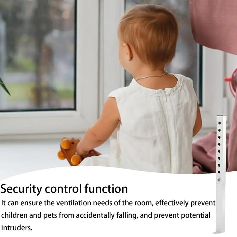 Window Security Bar Interior Window Adjustable Lock Bar Anti-Theft Stoppers For Child And Pet Safety For Children's Room