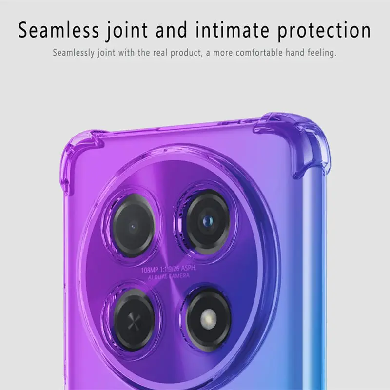 Shockproof Gradient TPU Protective Phone Case Cover