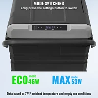 Автомобильный холодильник SucceBuy, 95 л, двухзонный портативный-4 ℉ -68 ℉   Компрессорный охладитель постоянного тока 12/24 В и 100-240 В переменного тока для кемпинга на открытом воздухе — изображение 5