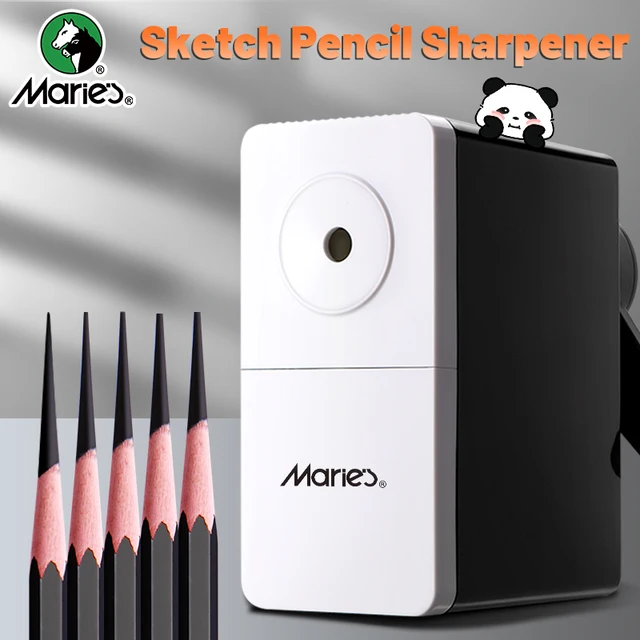 Marie's Manual Pencil Sharpener,Professional 5 Adjustable Long Pencil Nibs Sharpens for Graphite, Colored Pencils, Art Sketching 1