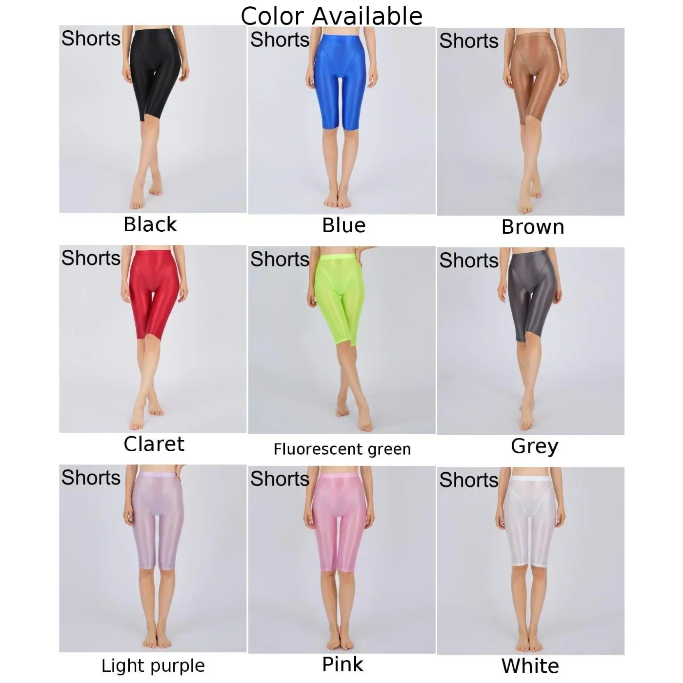 Women Sexy Lingerie Hot Jeggings Shorts Oil Glossy Shiny Casual Tight Yoga Pant Perspective Sex Erotic Costumes Lingeries