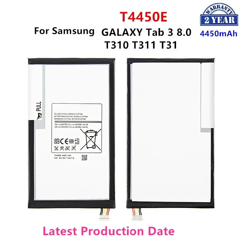 

Совершенно новый планшет T4450E аккумулятор 4450 мАч для Samsung Galaxy Tab 3 8,0 ''T310 T311 T315 SM-T310 T3110 E0288 E0396