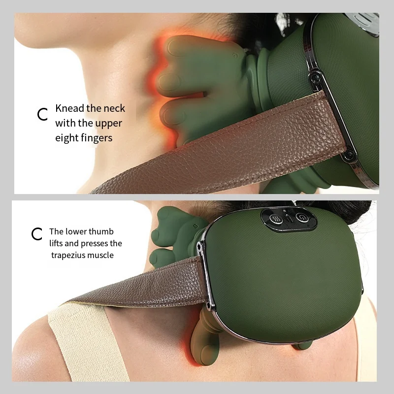 Electric Neck And Shoulder Muscle Massager Electric Kneading Neck Deep Massage Muscles Massage Pillow Relax Neck Waist Leg Body