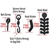 Carp Fishing Accessories Fishing Hook Bait Screw Stopper Rubber Bead For Ronnie Spinner Rig Boilies Stopping Fish Tackle 3