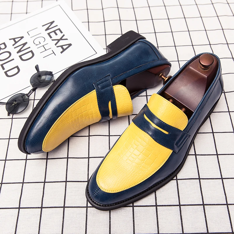 

Classic Men's Genuine Leather Shoes Men's Casual Shoes Non Slip Flat Shoes Men's Loafers Office Business Shoes Big Size：38-48