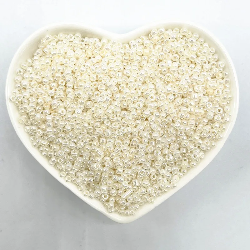 1000pcs(15g) 2mm Effect of The Cream Charm Czech Glass Seed Beads DIY Bracelet Necklace Beads for Jewelry Making Accessories glass seed beads beads for jewelry making