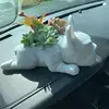 Mini French Bulldog Plant Resin Dog Succulent Planter Ornaments Planter Waterproof Handicraft Christmas Gift Garden Lawn Decor 3