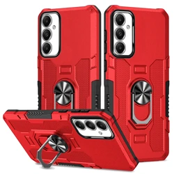 Magnetic Armor Case with Ring Holder - Durable Phone Cover - Galaxy A55 4G (RD)